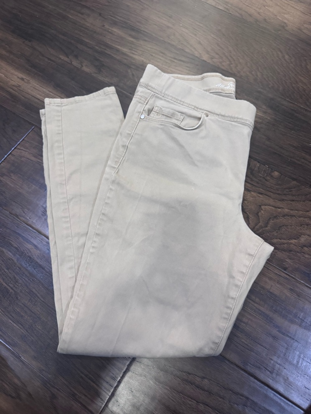 Gloria Vanderbilt Slim-Fit Pants - Khaki